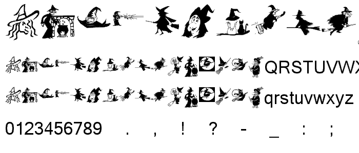 KR Oh Witchy Poo_ font